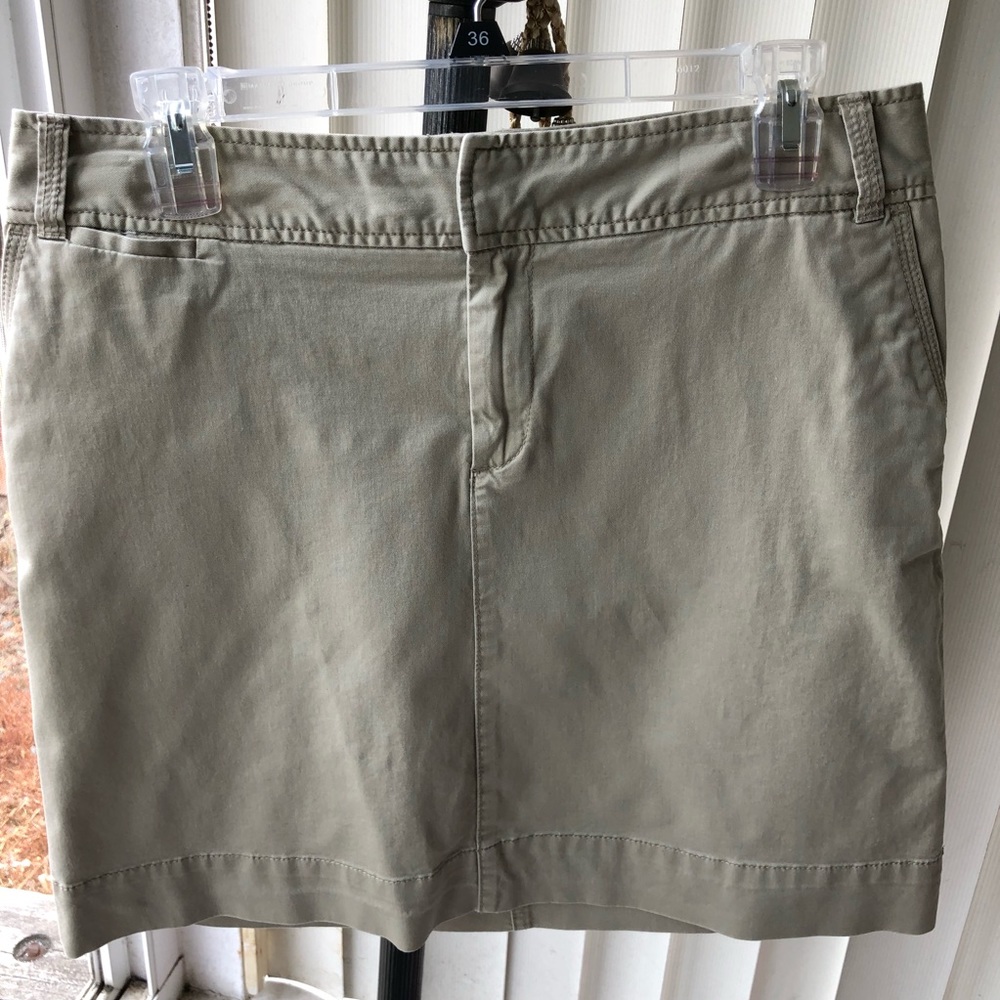 EUC Merona Khaki Stretch Skirt